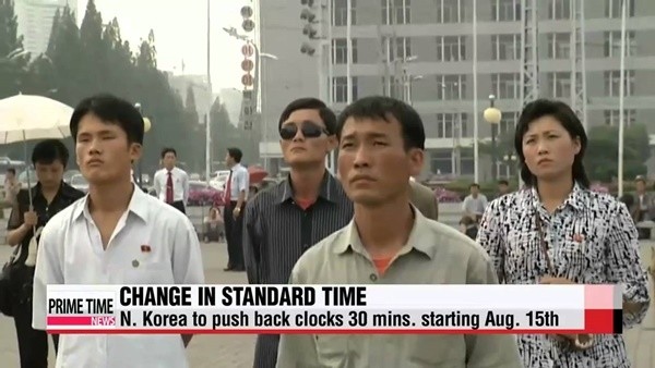 최근 북한은 동경 135도 표준시로 다시 환원했다.